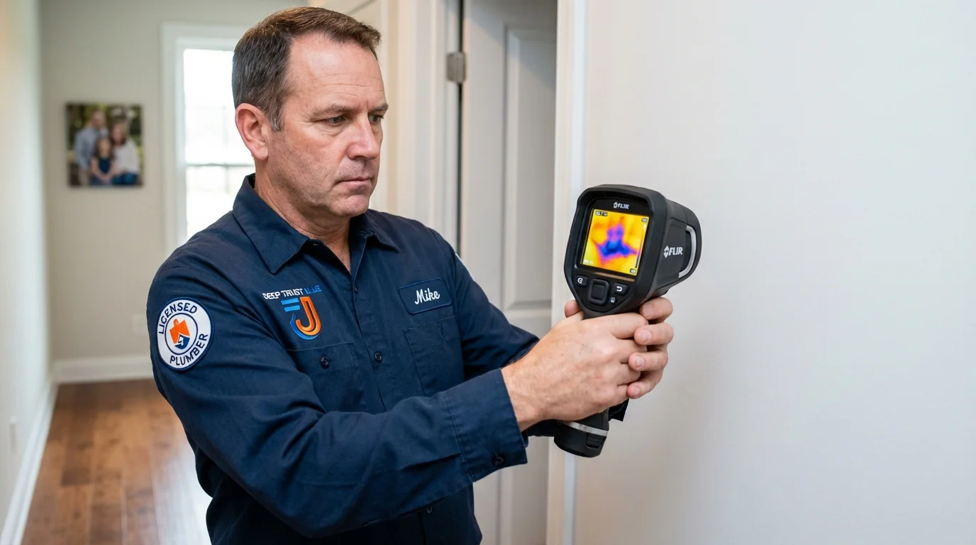 Thermal imaging leak detection by Johns Plumbing LLC in Whitehouse